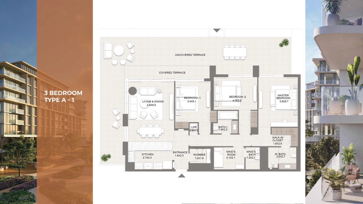 3 BR - Type A